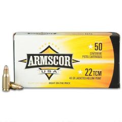 Armscor USA 22 TCM 50rd Ammo