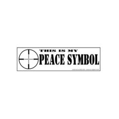 B&T "This Is My Peace Symbo" Bumper Sticker