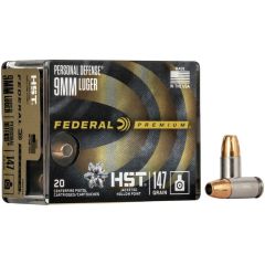 Federal Personal Defense HST 9mm Luger 20rd Ammo
