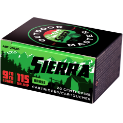 Sierra Outdoor Master 9mm Luger 20rd Ammo