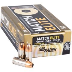 Sig Sauer Match 9mm Luger 50rd Ammo