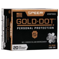 Speer Gold Dot Personal Protection 40 S&W 20rd Ammo